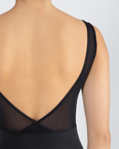 Timeless Noir 🖤 Clara Cross Back Leotard | Noir Black