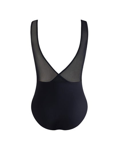 Timeless Noir 🖤 Clara Cross Back Leotard | Noir Black