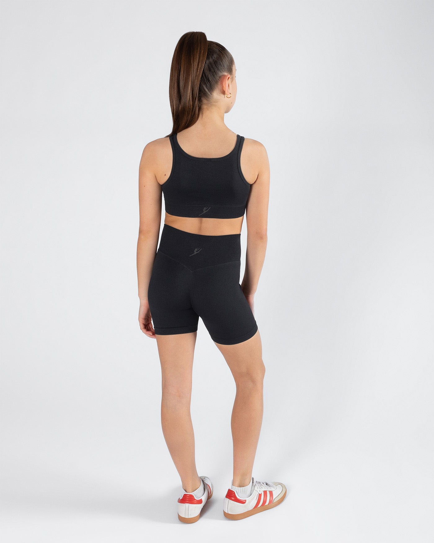Seamless Active Crop Top - Black
