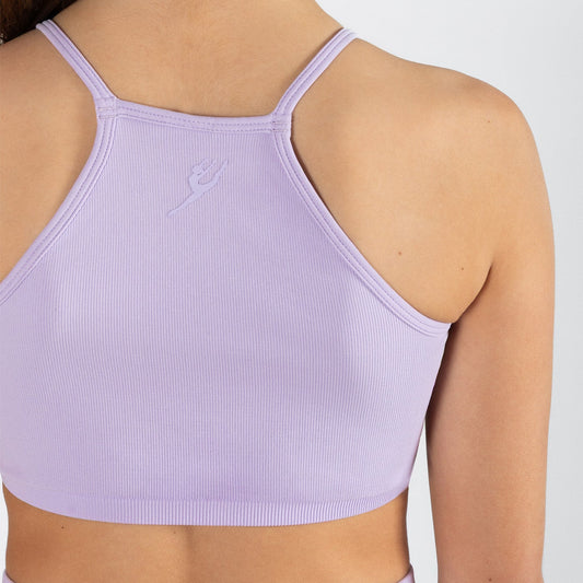 Seamless Active Cropped Singlet Top - Lilac