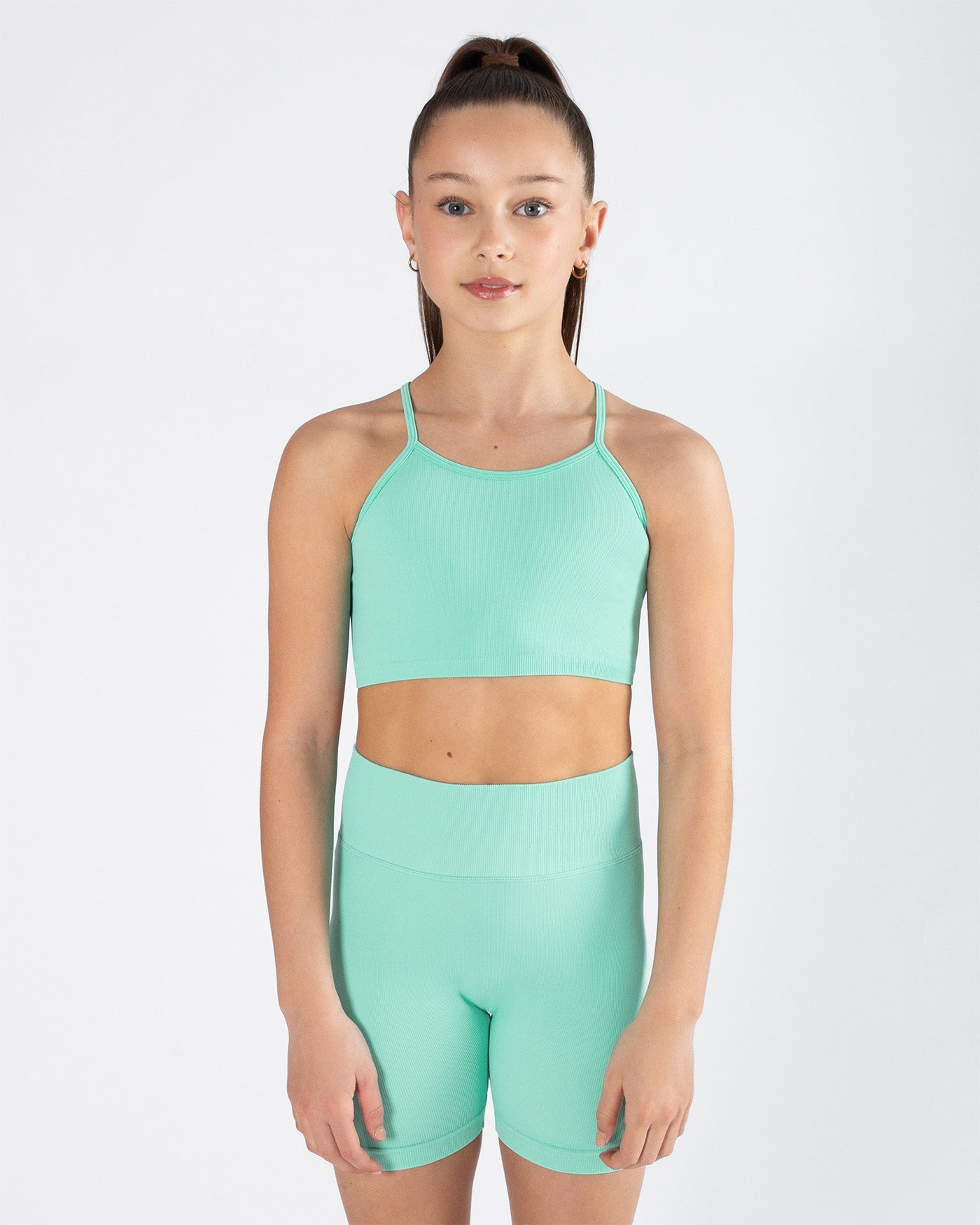 Seamless Active Cropped Singlet Top - Mint
