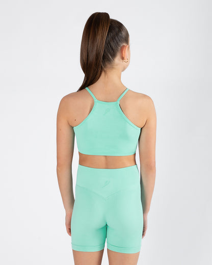 Seamless Active Cropped Singlet Top - Mint