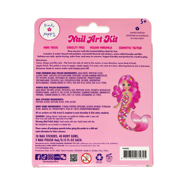 Pink Poppy Mermazing Mermaid Nail Art Kit