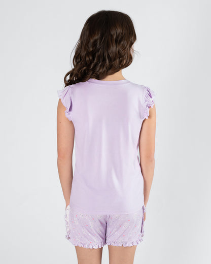 STARDUST PJ Collection 'Tutu Sleepy' Pajama Set - Twilight Purple
