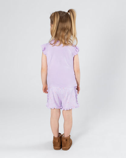 STARDUST PJ Collection 'Tutu Sleepy' Pajama Set - Twilight Purple