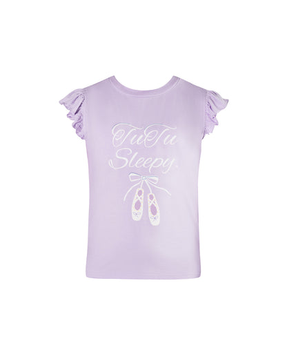 STARDUST PJ Collection 'Tutu Sleepy' Pajama Set - Twilight Purple