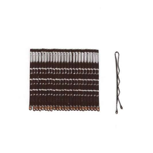 Itty Bitty Bobby Pins 4cm - Dark Brown 25pk