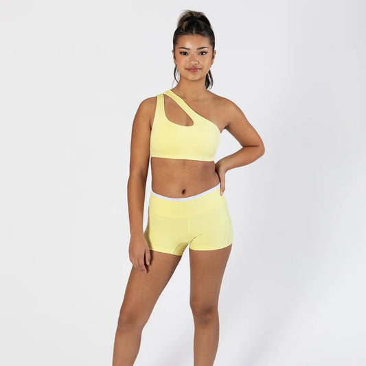 Pastel Collective Xenia Crop Top | Lemon