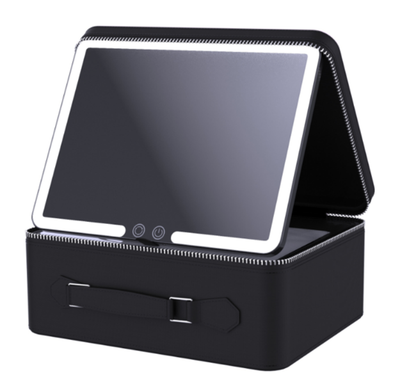 Mad Ally Beauty Box with Mirror - Black