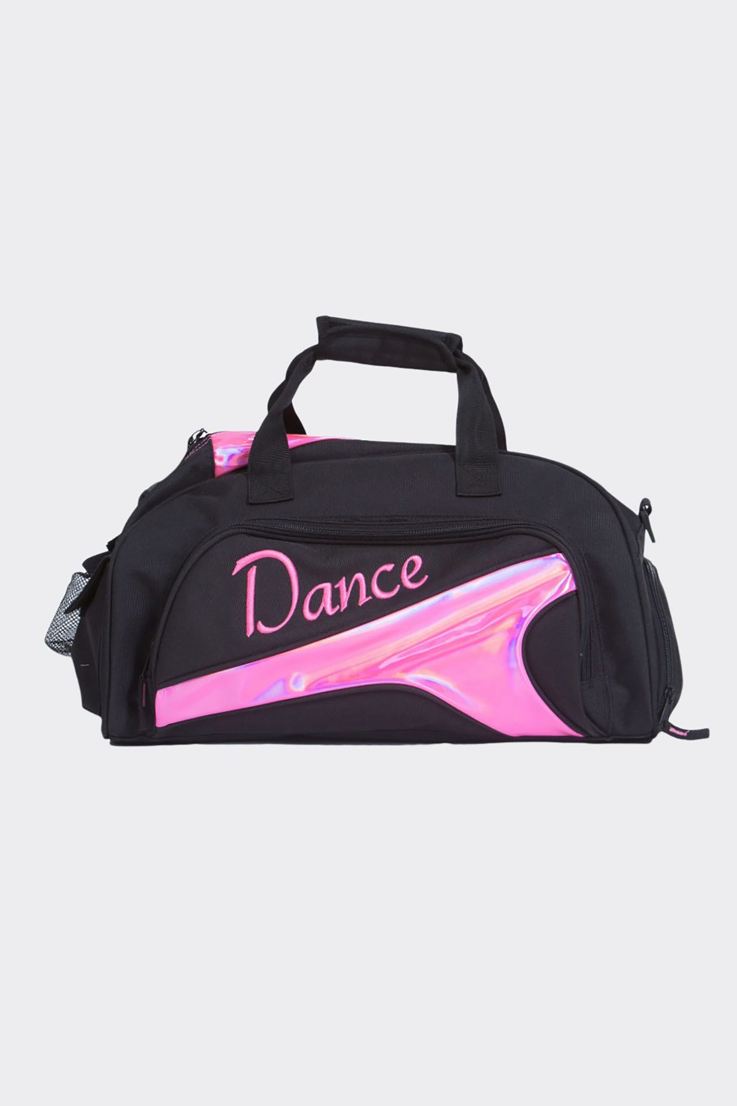 Junior Duffel Bag - Black + Bubblegum