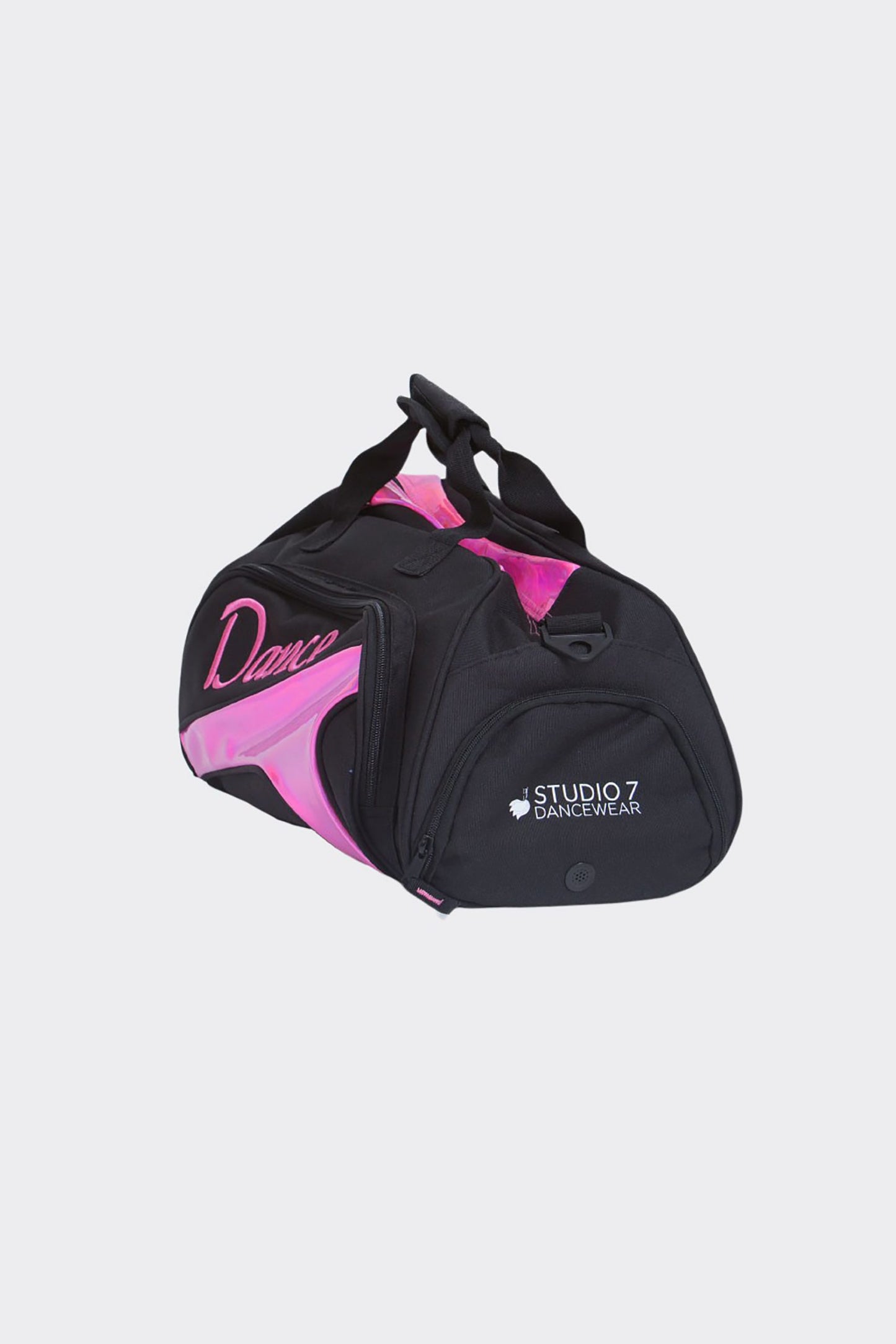 Junior Duffel Bag - Black + Bubblegum