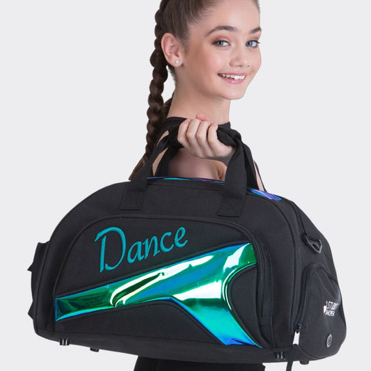 Junior Duffel Bag - Black + Mermaid