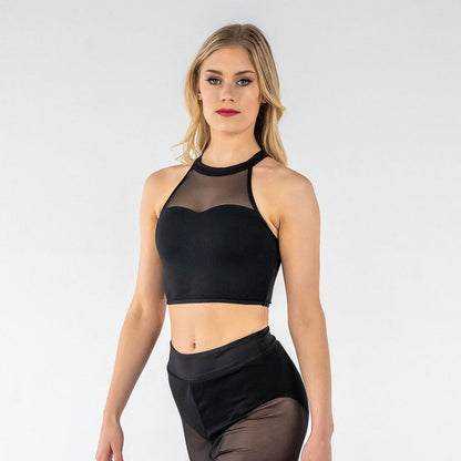 Mesh Performance Crop - Adult