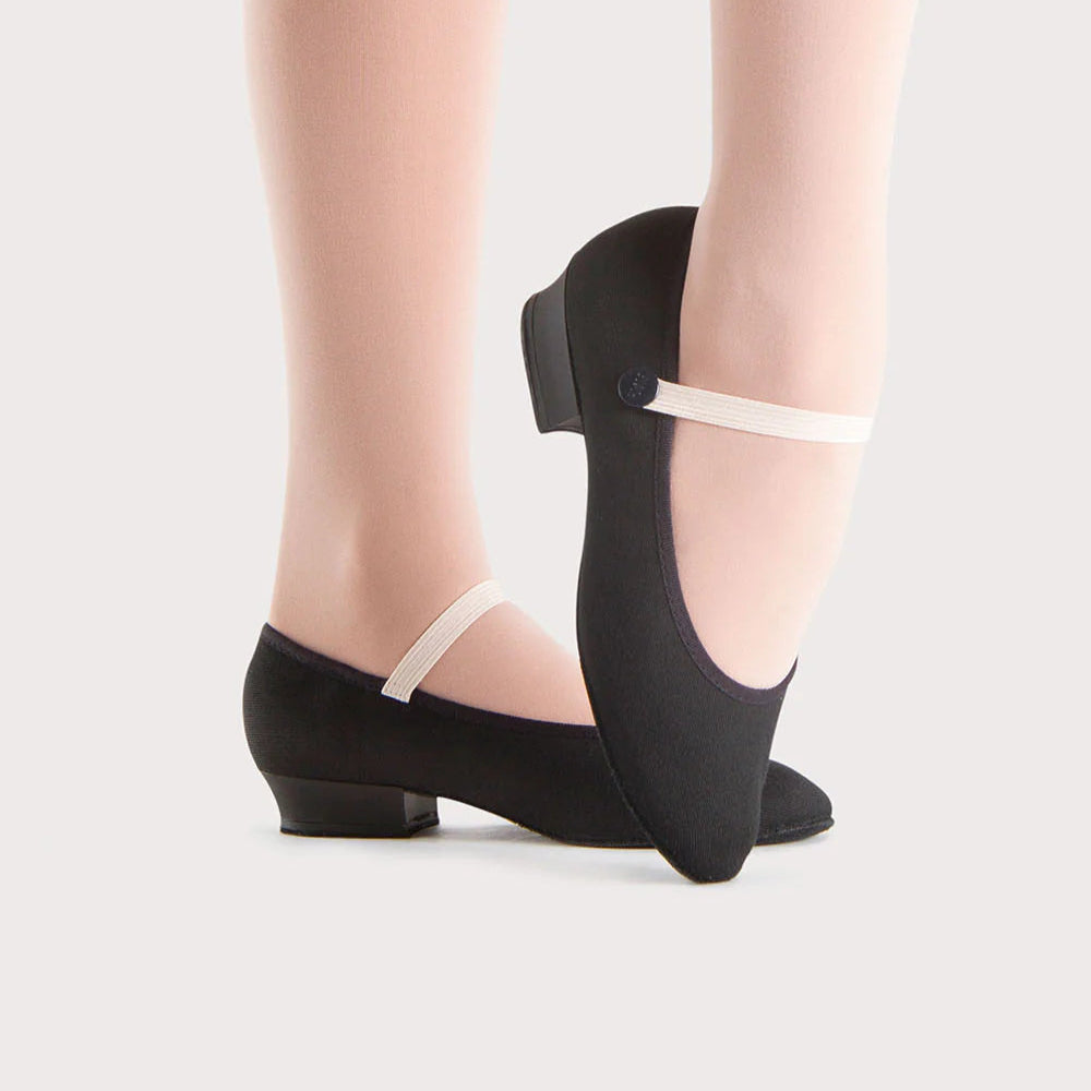 Accent Flat Canvas Character Shoes - Low Heel