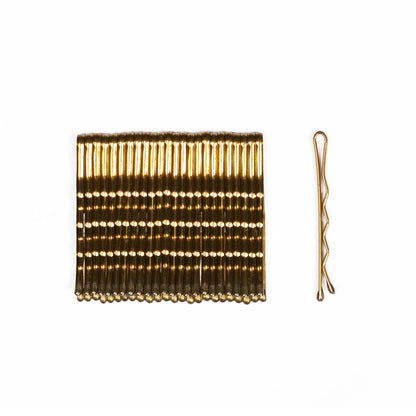 Itty Bitty Bobby Pins 4cm - Light Brown 25pk