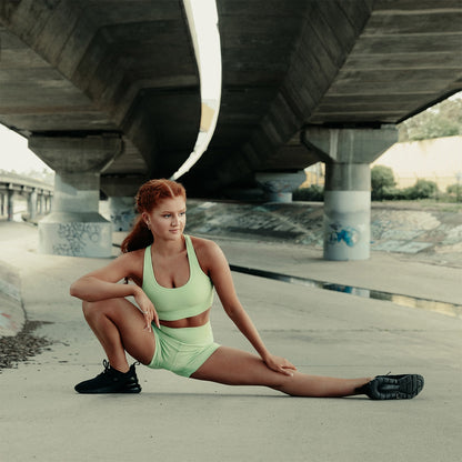 Pulse Collection Rib Short - Green Apple