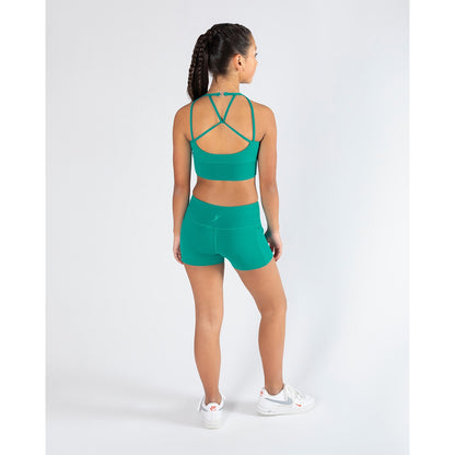 Mesh Fusion Tora Crop Top - Vibrant Green