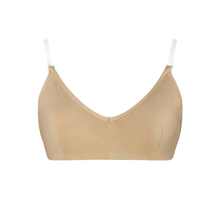 Clear Back Convertible Dance Bra with Cups