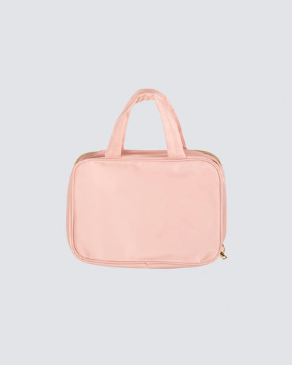 Fold-Out Dance Beauty Case | Pink Champage Makeup Bag