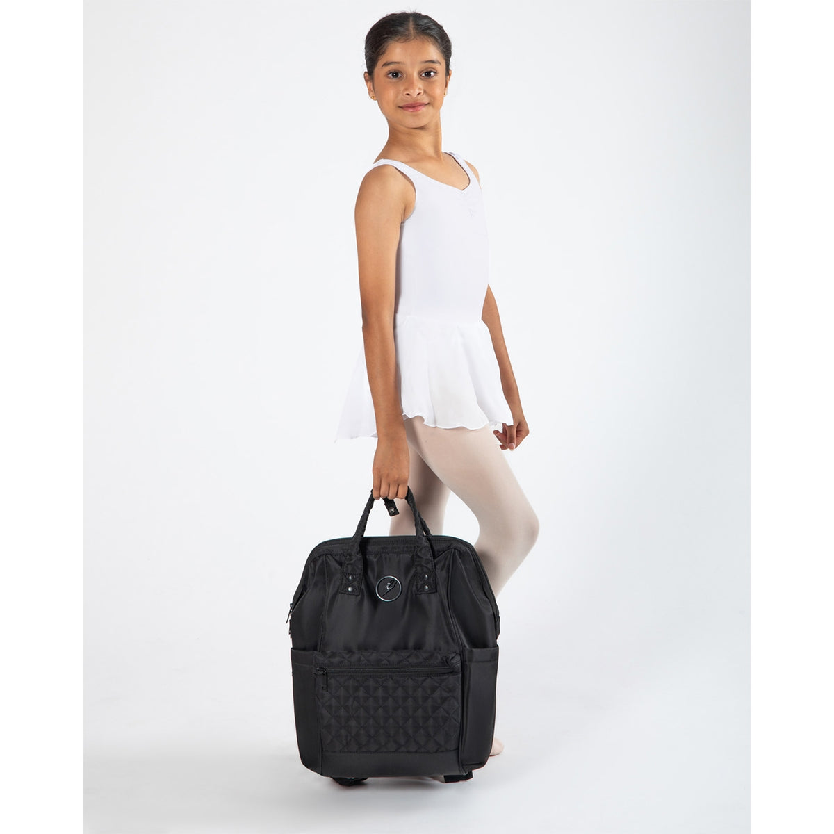 Nova Quilted Large Backpack - Black