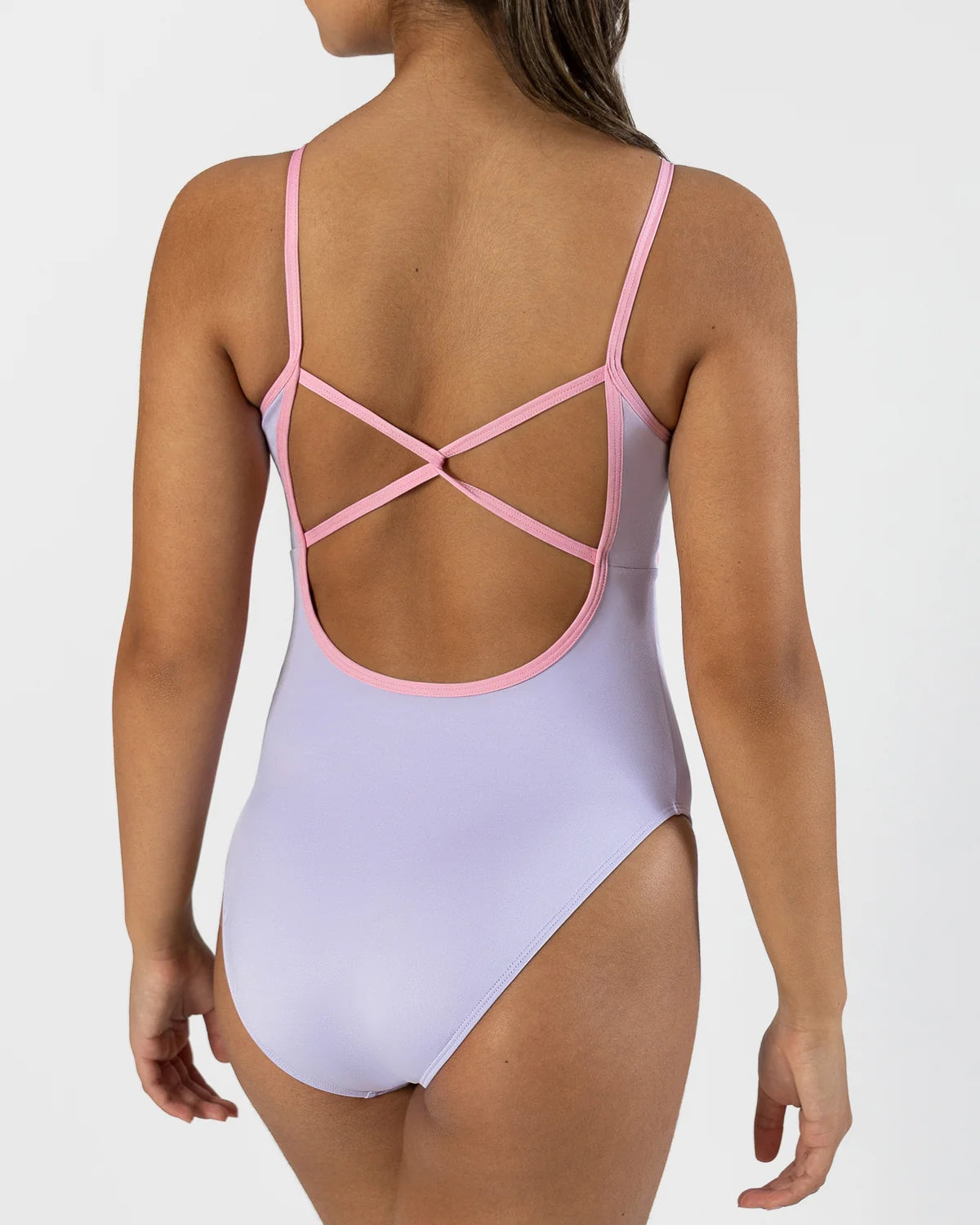 Pastel Collective Ariel Spliced Camisole Leotard | Lilac