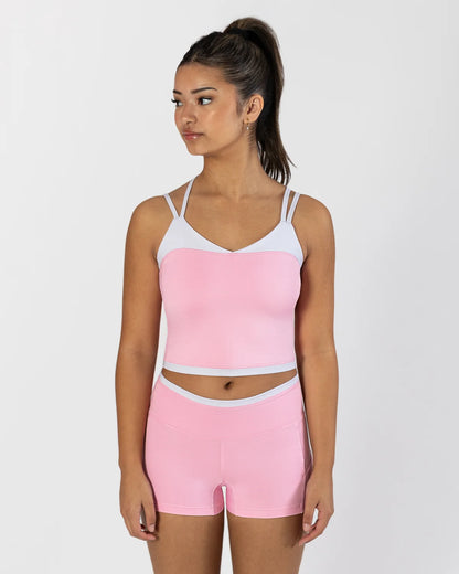 Pastel Collective Colette Crop Singlet | Petal Pink