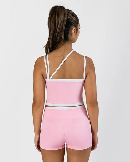 Pastel Collective Colette Crop Singlet | Petal Pink
