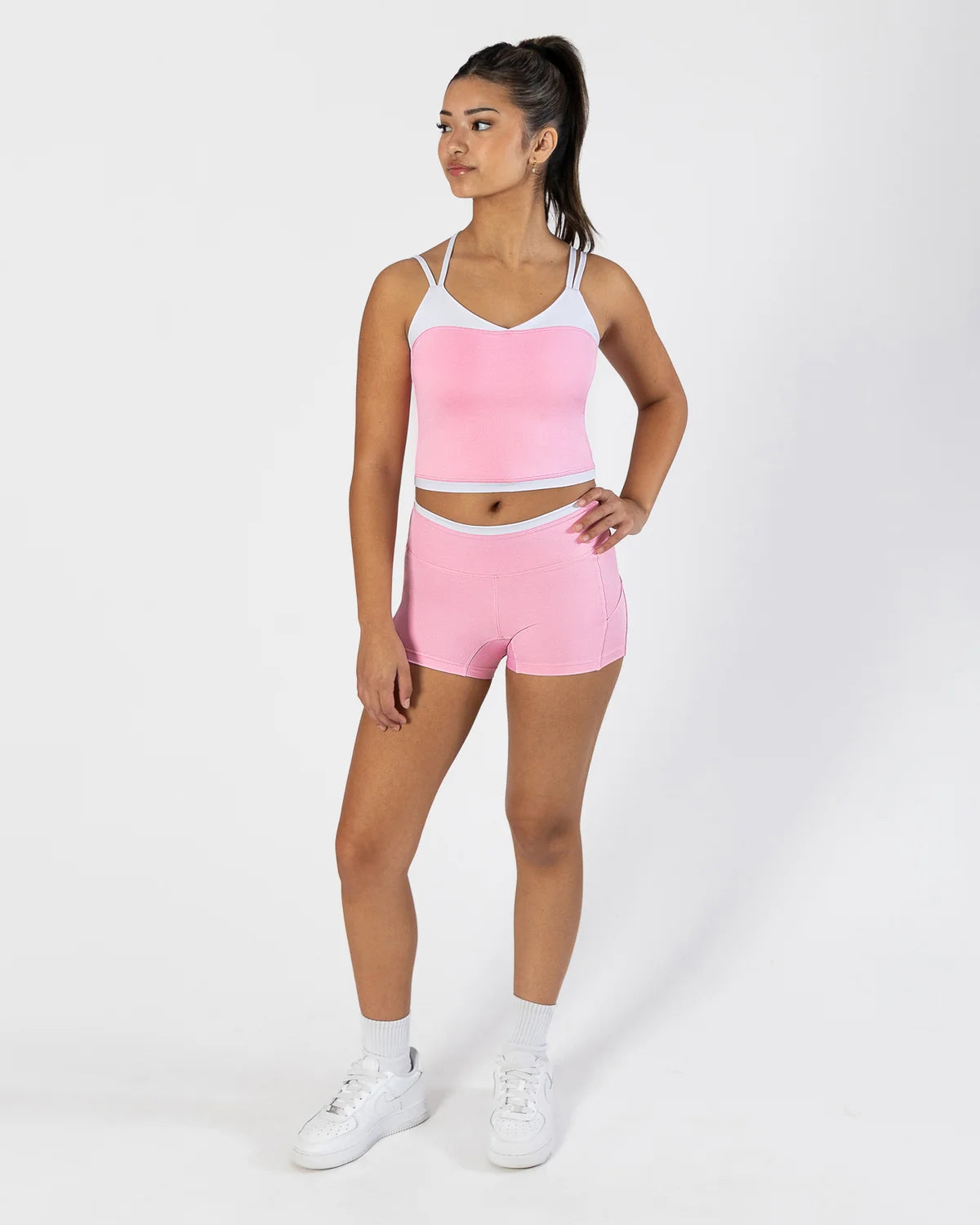 Pastel Collective Colette Crop Singlet | Petal Pink