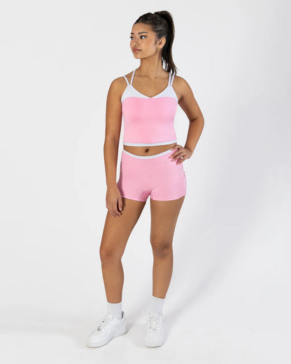 Pastel Collective Colette Crop Singlet | Petal Pink
