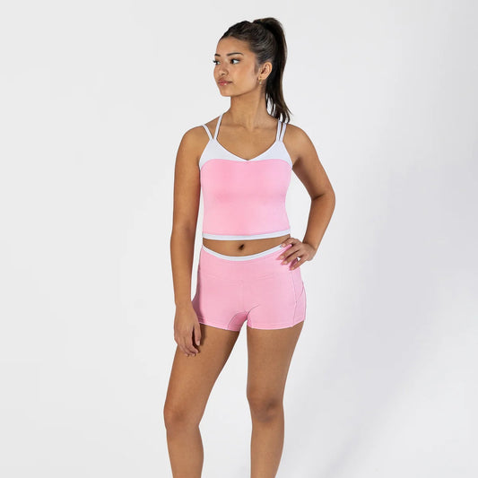 Pastel Collective Colette Crop Singlet | Petal Pink