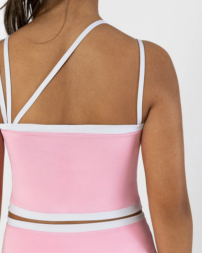 Pastel Collective Colette Crop Singlet | Petal Pink