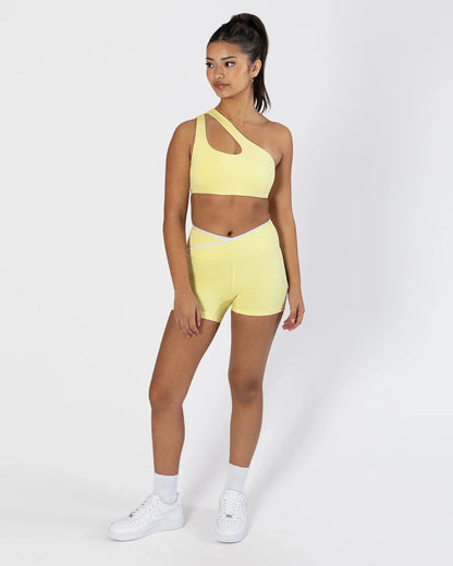 Pastel Collective Colette Cross Front Short | Lemon