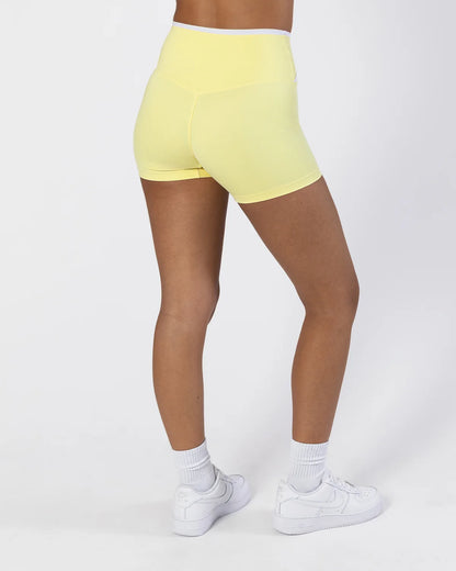 Pastel Collective Colette Cross Front Short | Lemon