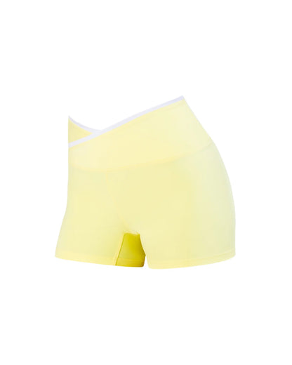 Pastel Collective Colette Cross Front Short | Lemon