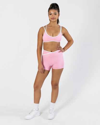 Pastel Collective Colette Cross Front Short | Petal Pink