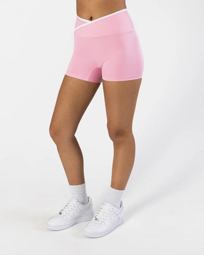 Pastel Collective Colette Cross Front Short | Petal Pink