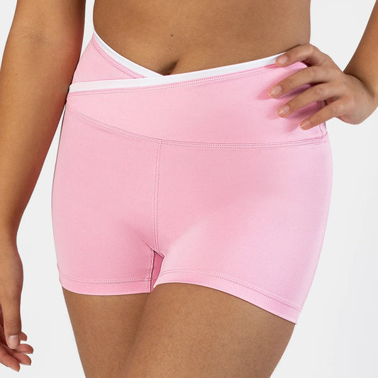 Pastel Collective Colette Cross Front Short | Petal Pink