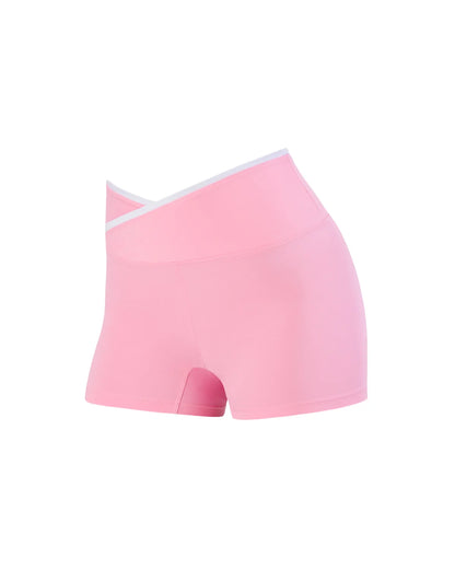 Pastel Collective Colette Cross Front Short | Petal Pink
