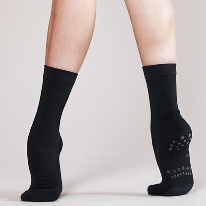 PivotPerfect™ Dance Sock | Black + Tan