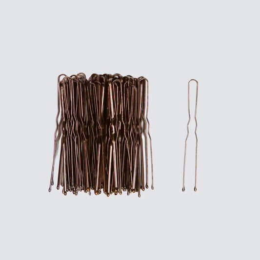 Ripple Bun Pins 50pk -  Dark Brown