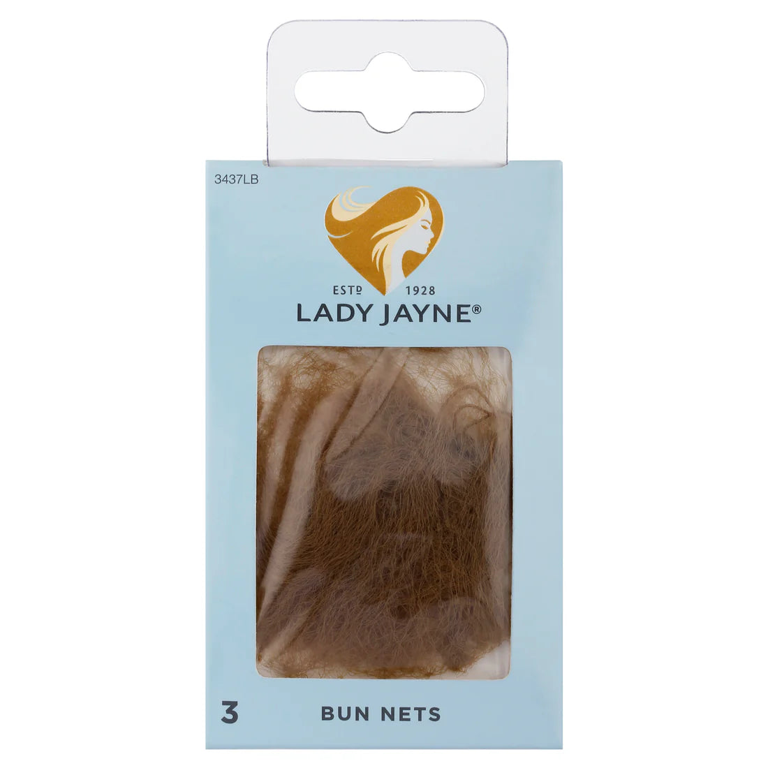 Lady Jayne Bun Light Brown - 3pk