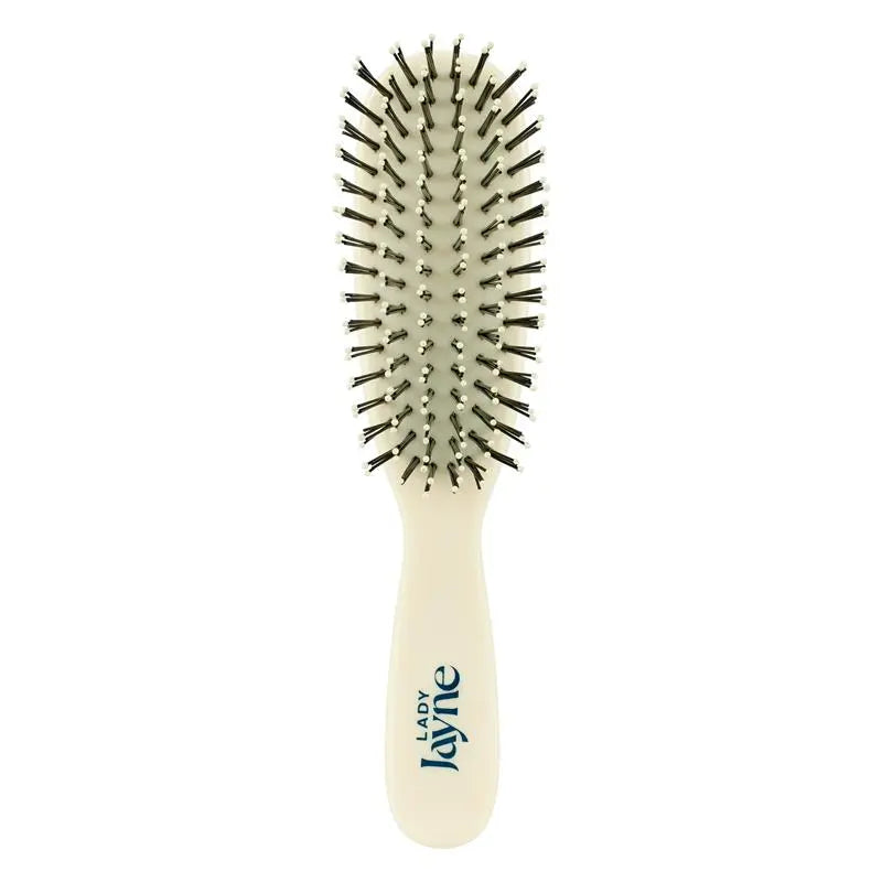 Lady Jayne Smoothing & Knotless Detangle Brush - Cream