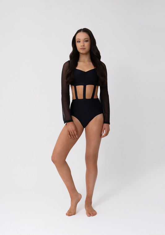 Isobel Black Stage Leotard - Adult