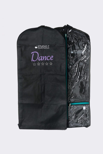 Short Garment Bag - Black / Clear