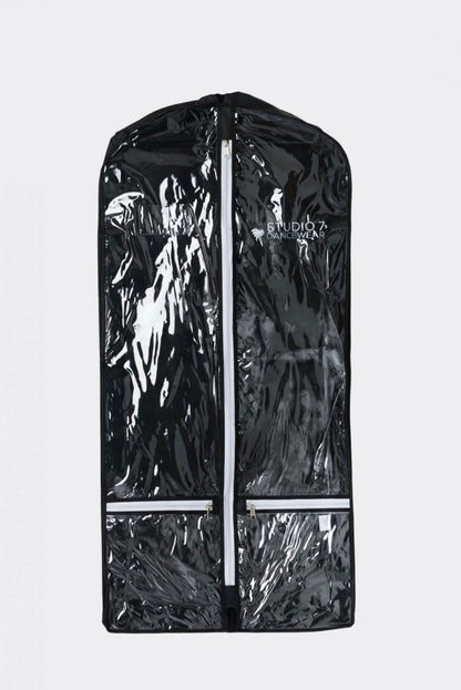 Short Garment Bag - Black / Clear