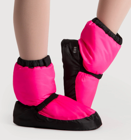 New Bloch Warmup Booties - Fluro Pink