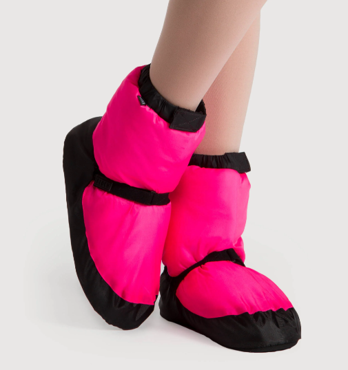 New Bloch Warmup Booties - Fluro Pink