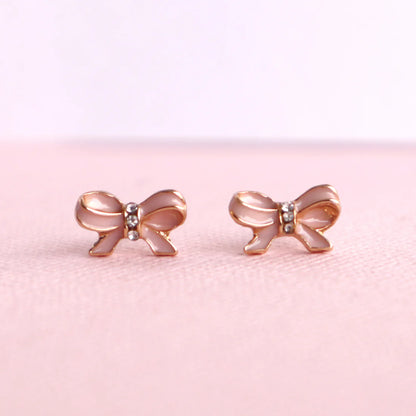 Lauren Hinkley Australia Pink Bow Earrings