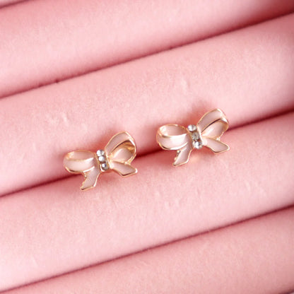 Lauren Hinkley Australia Pink Bow Earrings