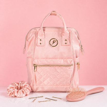 Pink Nova Quilted Backpack